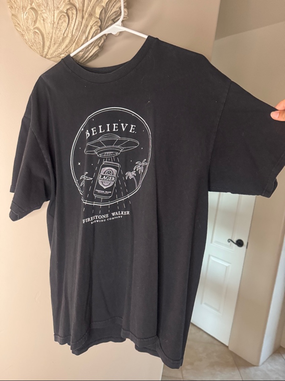 'Believe' Black Graphic Tee - Men's Shirt